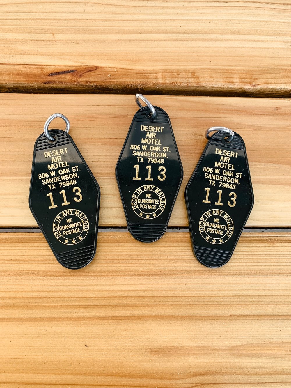 One Vintage Key Ring — Desert Air Motel One Vintage Key Ring — Desert Air Motel